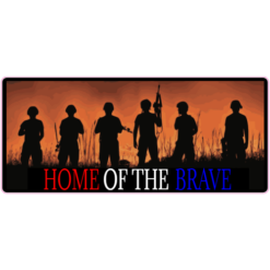 Home Of The Brave Soldier Sticker – vinyl decal printed in the USA