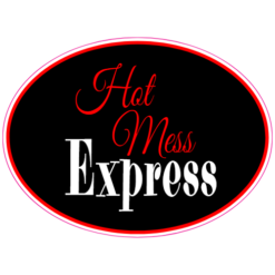 Hot Mess Express Sticker – vinyl decal printed in the USA