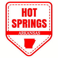 Hot Springs Arkansas Sticker – vinyl decal printed in the USA