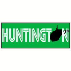 Huntington WV Sticker – vinyl decal printed in the USA