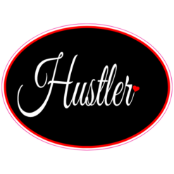 Hustler Heart Sticker – vinyl decal printed in the USA