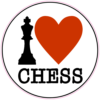 I Love Chess Sticker – vinyl decal printed in the USA