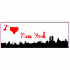 I Love New York City Sticker – vinyl decal printed in the USA