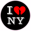 I Love New York Statue of Liberty Sticker – vinyl decal printed in the USA