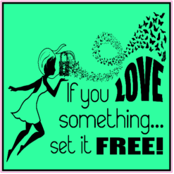 If You Love Something Set It Free Sticker – vinyl decal printed in the USA