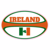 Ireland Rugby Ball Sticker – vinyl decal printed in the USA