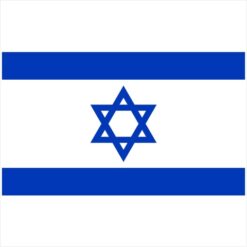 Israel Vintage Flag Sticker – vinyl decal printed in the USA