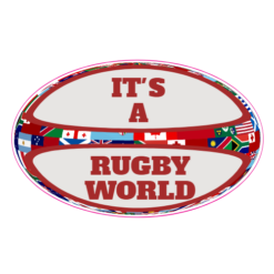 It Is A Rugby World Rugby Ball Sticker – vinyl decal printed in the USA