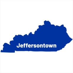 Jeffersontown Kentucky Sticker – vinyl decal printed in the USA