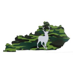 Kentucky Buck Camouflage State Sticker – vinyl decal printed in the USA