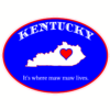 Kentucky It's Where Maw Maw Lives Sticker – vinyl decal printed in the USA