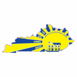 Kentucky Sun Shines Bright Sticker – vinyl decal printed in the USA