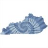 Kentucky Tie Dye State Sticker – vinyl decal printed in the USA