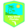 Key West Florida Lime Sticker – vinyl decal printed in the USA