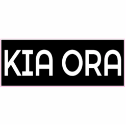 Kia Ora Sticker – vinyl decal printed in the USA