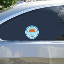 Kill Devil Hills NC Car Sticker shown on a vehicle rear window
