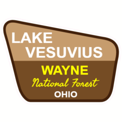 Lake Vesuvius Wayne National Forest Sticker – vinyl decal printed in the USA