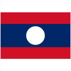Laos Flag Sticker – vinyl decal printed in the USA