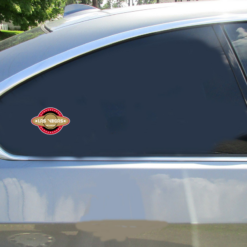 Las Vegas Nevada Retro Car Sticker shown on a vehicle rear window