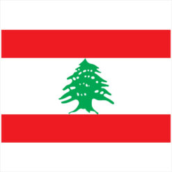 Lebanon Flag Sticker – vinyl decal printed in the USA