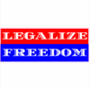 Legalize Freedom Bumper Sticker – vinyl decal printed in the USA