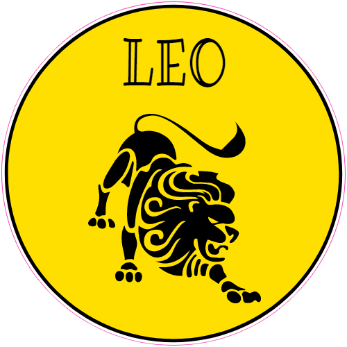 Leo Lion Zodiac Sign Sticker – vinyl decal printed in the USA