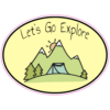 Let's Go Explore Sticker – vinyl decal printed in the USA