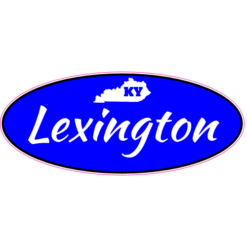 Lexington Kentucky Oval Decal – vinyl decal printed in the USA