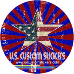 Make Your Own Retro Sticker – vinyl decal printed in the USA