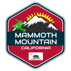 Mammoth Mountain California Sticker – vinyl decal printed in the USA