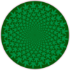 Marijuana Vortex Green Circle Sticker – vinyl decal printed in the USA