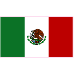 Mexico Flag Sticker – vinyl decal printed in the USA