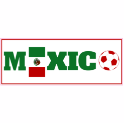 Mexico Soccer Sticker – vinyl decal printed in the USA