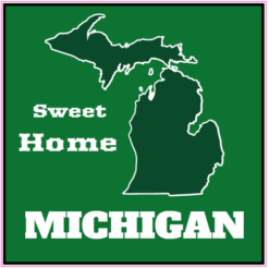 Michigan Sweet Home State Sticker – vinyl decal printed in the USA