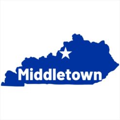 Middletown Kentucky Sticker – vinyl decal printed in the USA
