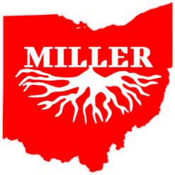 Miller Family Roots Ohio Sticker – vinyl decal printed in the USA