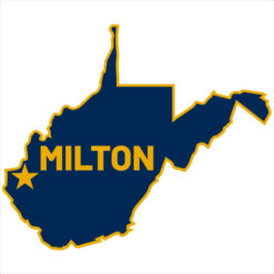 Milton West Virginia Sticker – vinyl decal printed in the USA