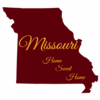 Missouri Home Sweet Home State Sticker – vinyl decal printed in the USA