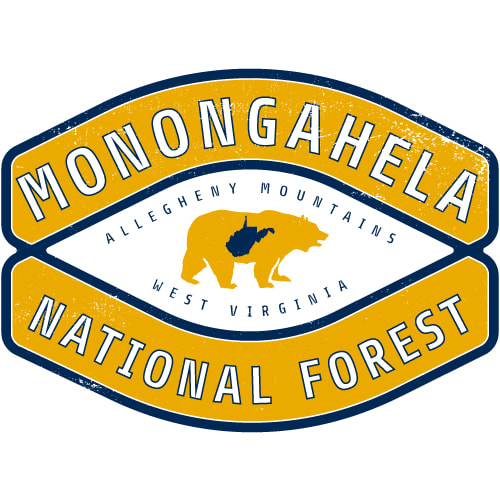 Monongahela National Forest WV Sticker – vinyl decal printed in the USA