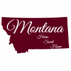 Montana Home Sweet Home Sticker – vinyl decal printed in the USA