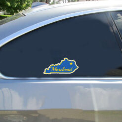 Morehead KY State Car Sticker shown on a vehicle rear window