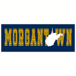 Morgantown West Virginia Sticker – vinyl decal printed in the USA