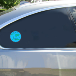 Mother Earth Home Car Sticker shown on a vehicle rear window