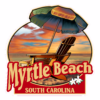 Myrtle Beach Umbrella And Chair Beach Sticker – vinyl decal printed in the USA