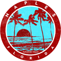 Naples FL Paradise Coast Sticker – vinyl decal printed in the USA