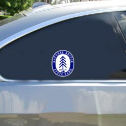 Natural Bridge State Park Car Sticker shown on a vehicle rear window