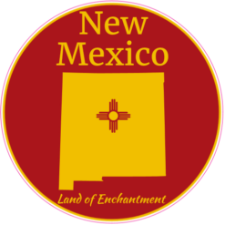 New Mexico Land Of Enchantment Sticker – vinyl decal printed in the USA