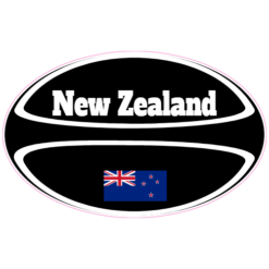 New Zealand Flag Rugby Ball Sticker – vinyl decal printed in the USA