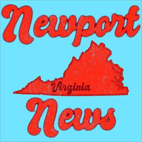 Newport News VA Sticker – vinyl decal printed in the USA