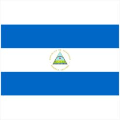 Nicaragua Flag Sticker – vinyl decal printed in the USA